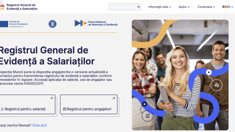 platforma reges online înlocuiește revisal